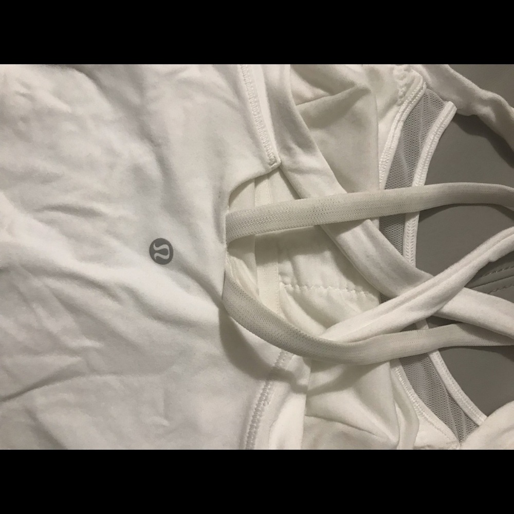 Lululemon cross back mesh tank crop length